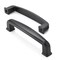 Cauldham Solid Kitchen Cabinet Handles (3-3/4" Hole Centers) - Drawer/Door Hardware - Style T765 - Matte Black